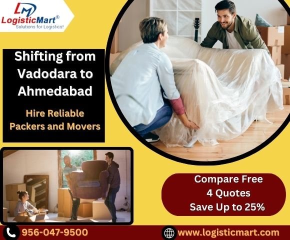 Packers and Movers Vadodara to Ahmedabad