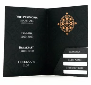 hotel key card holder printing